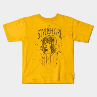 Stylish girl Kids T-Shirt